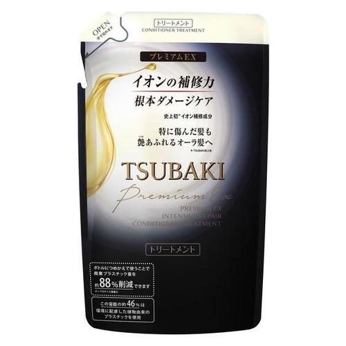 資生堂 TSUBAKI プレミアムEX インテンシブリペア シャンプ-/コンディショナー 詰替え 330ml x 18 pack/ケース, 日本製 Shiseido TSUBAKI Premium EX Intensive Repair Shampoo/Conditioner 330ml Refill x 18 packs/ case, Made in Japan