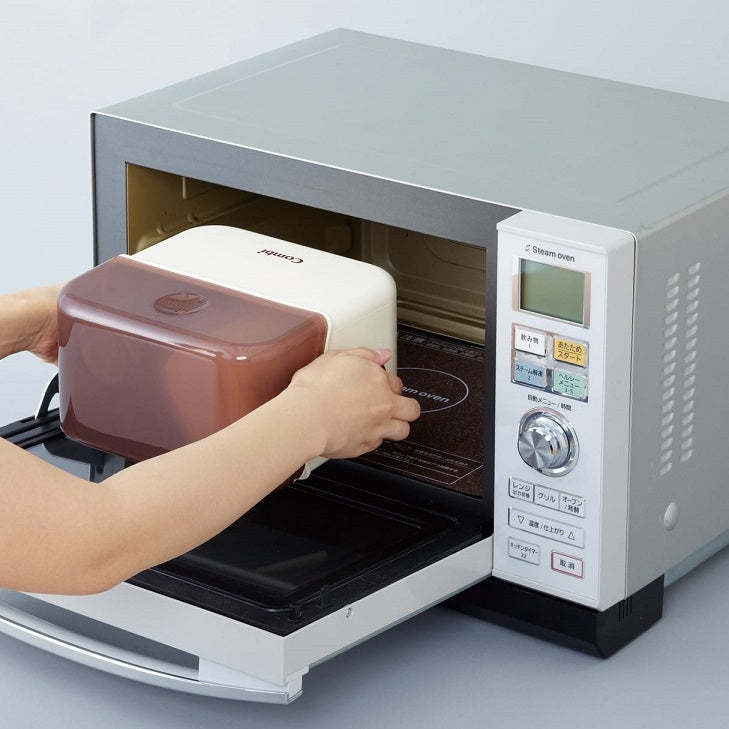 コンビ 電子レンジ除菌・保管ケース 日本製, Combi Microwave Steam Baby Bottle Sterilizer, Made in Japan