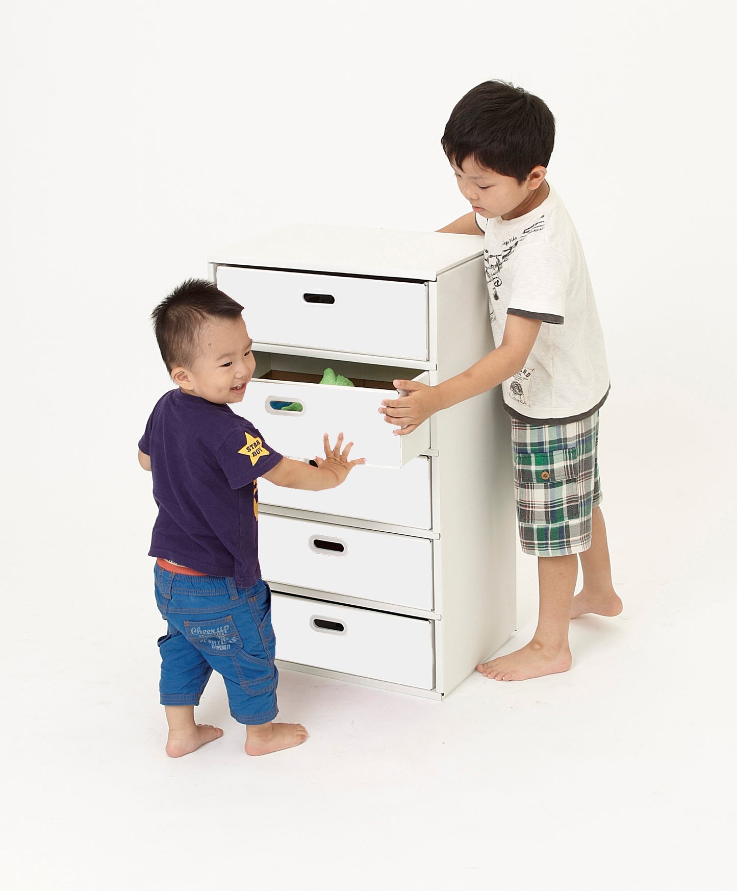段ボール製 整理ダンス チェスト Aタイプ(5段仕様)日本製, Cardboard Drawer Dresser A-type (5 Drawer, 5 Tier), Made in Japan