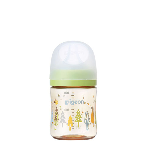 ピジョン 哺乳びん プラスチック(PPSU) 160ml (乳首SSサイズ付)【Tree】Pigeon SofTouch Baby Feeding Bottle Plastic (PPSU) 160ml (with SS size Nipple) 【Tree】