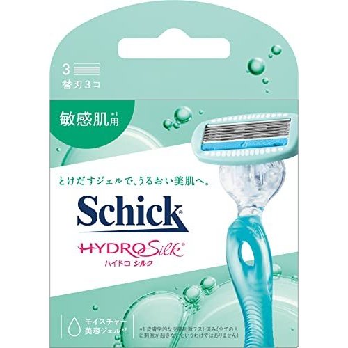 シック ハイドロシルク敏感肌用替刃3コ入 HYS-3 SS, Schick Hydro Silk Sensitive Skin for Women 3 Refills HYS-3 SS