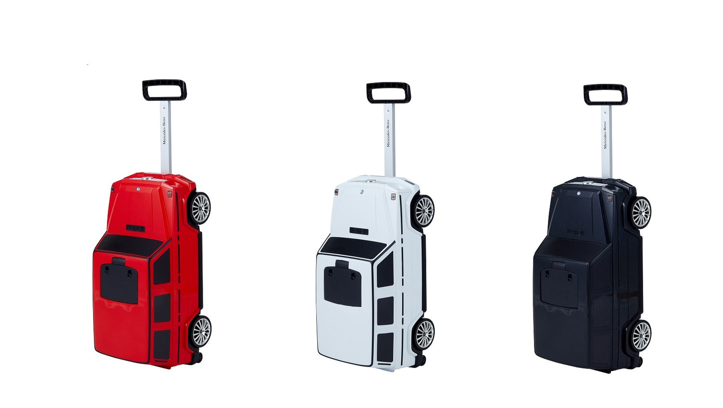 ノナカ メルセデスベンツ G-Class キャリーケース &ライド 2~6才用, 2台/ケース, 日本ブランド, Nonaka Mercedes-Benz G-Class Carry-on and Ride-on Travel Suitcase for 2-6 year old, 2 count/case, Japan Brand