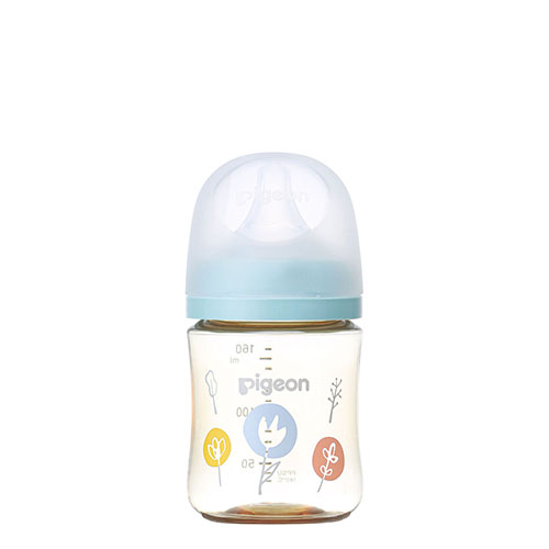 ピジョン 哺乳びん プラスチック(PPSU) 160ml (乳首SSサイズ付)【Flower】Pigeon SofTouch Baby Feeding Bottle Plastic (PPSU) 160ml (with SS size Nipple) 【Flower】
