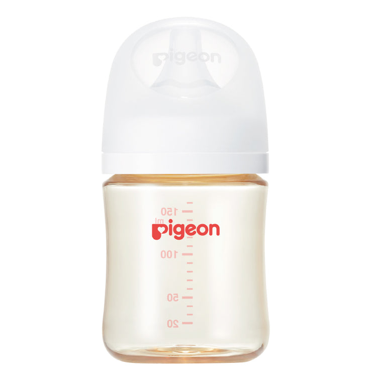 ピジョン 哺乳びん プラスチック(PPSU) 160ml (乳首SSサイズ付)Pigeon SofTouch Baby Feeding Bottle Plastic (PPSU) 160ml (with SS size Nipple) 【Pigeon Logo】