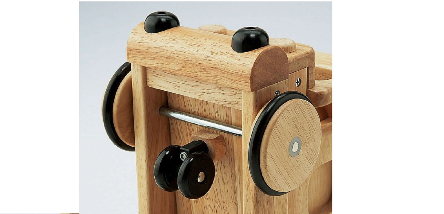 ノナカ 木製 汽車タイプ 乗用玩具 押手付 1~3才未満用, 4台/ケース, 日本ブランド, Nonaka 2 in 1 Wooden Ride-on Train for 1-3 year old, Eco-friendly, 4 count/case, Japan Brand, Designed in Japan