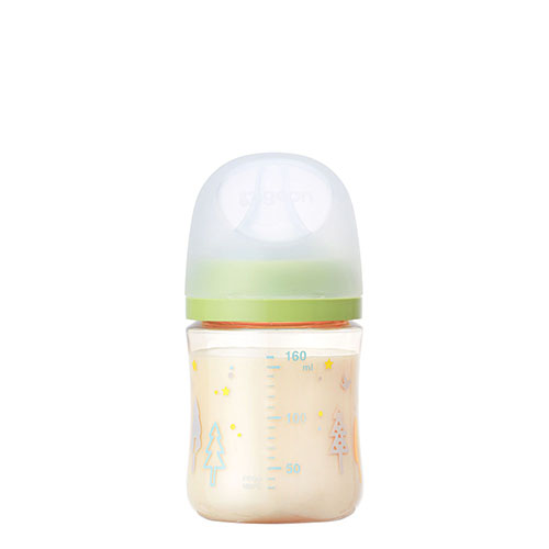 ピジョン 哺乳びん プラスチック(PPSU) 160ml (乳首SSサイズ付)【Tree】Pigeon SofTouch Baby Feeding Bottle Plastic (PPSU) 160ml (with SS size Nipple) 【Tree】