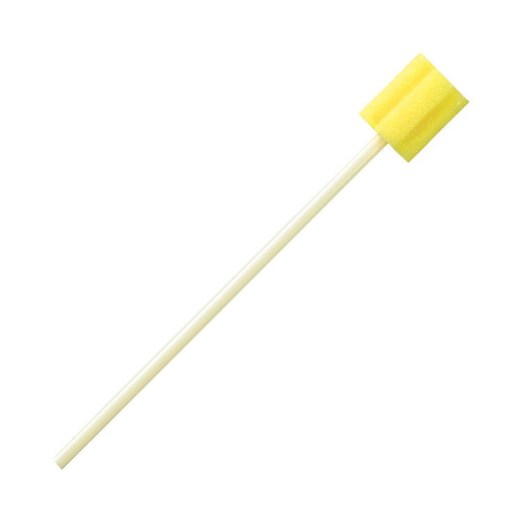 カワモト マウスピュア 口腔ケアスポンジ プラスチック軸 S 50本 Kawamoto Mouth-pure Oral Care Sponge with Plastic stem S 50 count