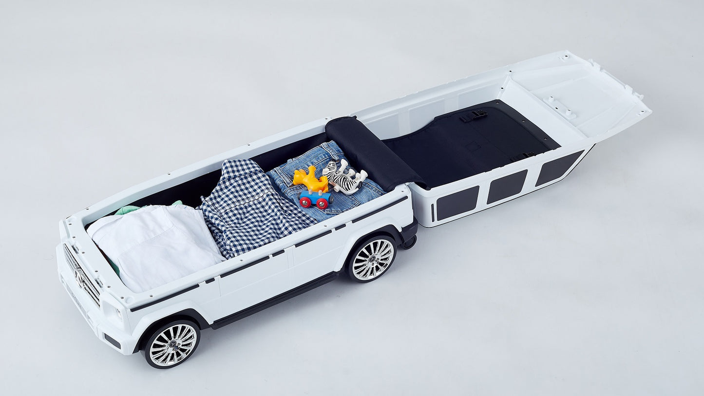ノナカ メルセデスベンツ G-Class キャリーケース &ライド 2~6才用, 2台/ケース, 日本ブランド, Nonaka Mercedes-Benz G-Class Carry-on and Ride-on Travel Suitcase for 2-6 year old, 2 count/case, Japan Brand