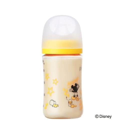 ピジョン 哺乳びん プラスチック(PPSU) 240ml (乳首Mサイズ付)【Disney】Pigeon SofTouch Baby Feeding Bottle Plastic (PPSU) 240ml (with M size Nipple) 【Disney】