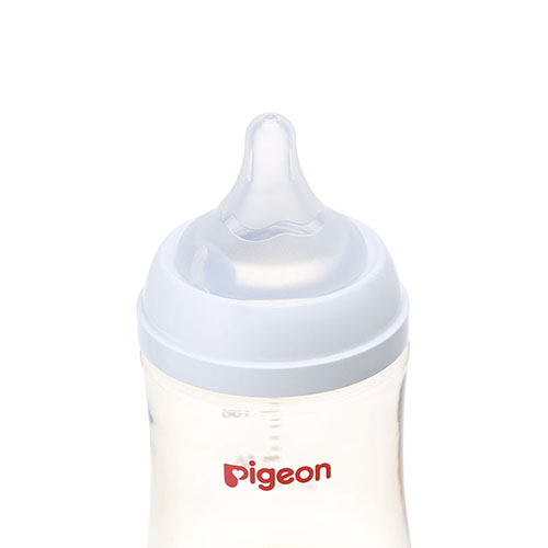 ピジョン 哺乳びん プラスチック(PPSU) 160ml (乳首SSサイズ付)Pigeon SofTouch Baby Feeding Bottle Plastic (PPSU) 160ml (with SS size Nipple) 【Pigeon Logo】