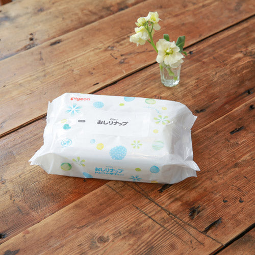 ピジョン おしりナップ やわらか厚手仕上げ 純水99% 80枚 3個パック 日本製 Pigeon Baby Wipes Mild and Thick with 99% Pure Water 80 count x 3/ pack Made in Japan