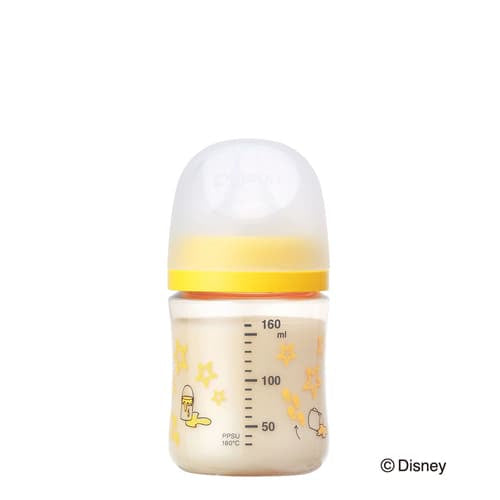 ピジョン 哺乳びん プラスチック(PPSU) 160ml (乳首SSサイズ付)【Disney】Pigeon SofTouch Baby Feeding Bottle Plastic (PPSU) 160ml (with SS size Nipple) 【Disney】