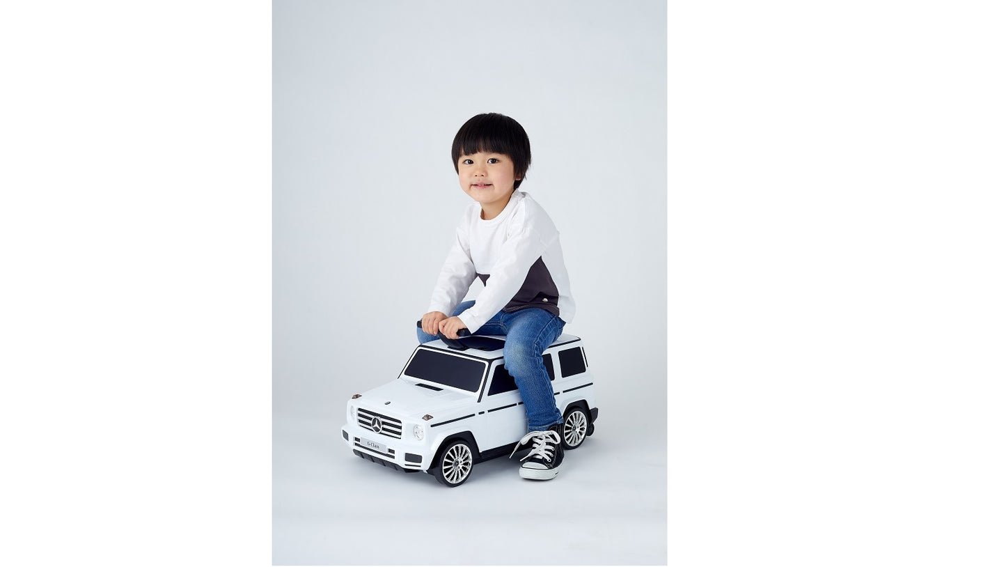 ノナカ メルセデスベンツ G-Class キャリーケース &ライド 2~6才用, 2台/ケース, 日本ブランド, Nonaka Mercedes-Benz G-Class Carry-on and Ride-on Travel Suitcase for 2-6 year old, 2 count/case, Japan Brand