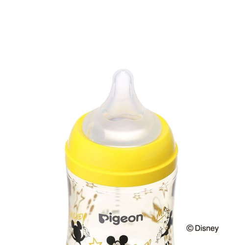 ピジョン 哺乳びん プラスチック(PPSU) 160ml (乳首SSサイズ付)【Disney】Pigeon SofTouch Baby Feeding Bottle Plastic (PPSU) 160ml (with SS size Nipple) 【Disney】