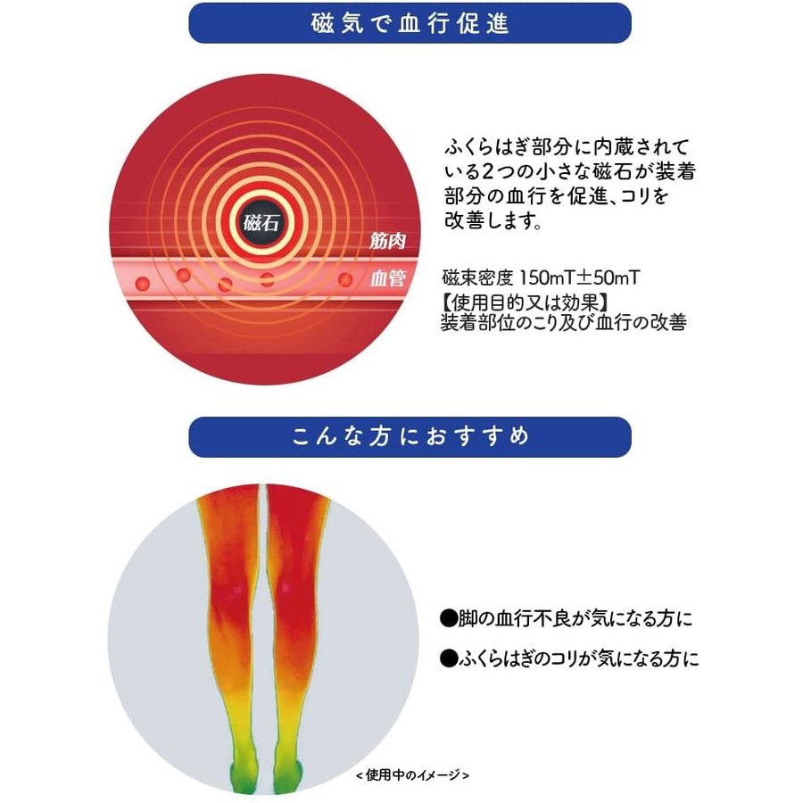 Dr. Scholl メディキュット マグネフローソックス ロング ブラックM-L 日本製 【管理医療機器】Dr. Scholl MediQtto Magnetic-flow long Socks, Black M-L, Made in Japan