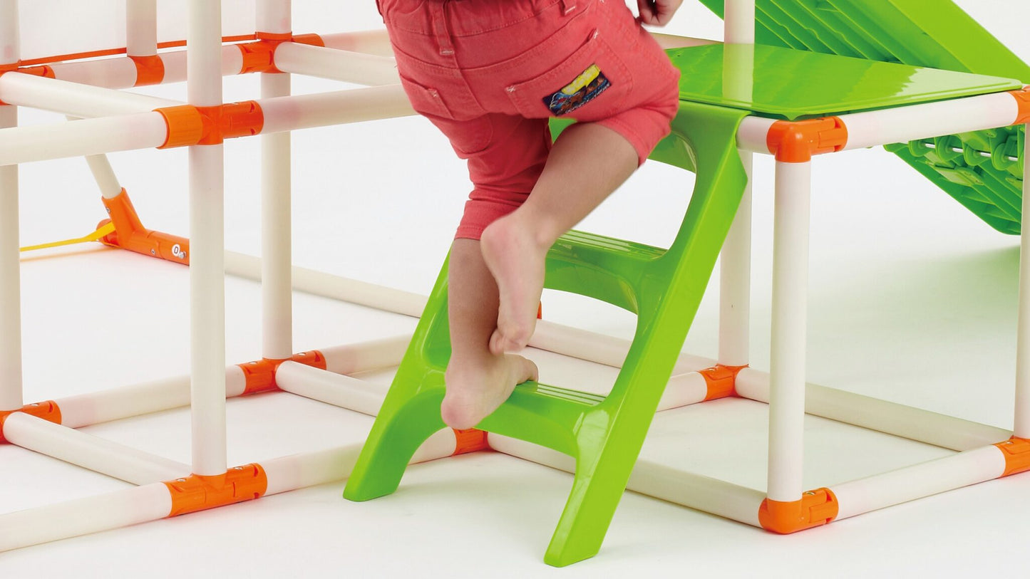 ノナカ おりたたみロングスロープ キッズパーク SPプラス 2~5才用, 日本ブランド, Nonaka Foldable 4 in 1 indoor Kids Park (Model: SP Plus) with Long Slide, Swing, Climbing Jungle gym, and Gymnastics horizontal bar for 2-5 year old, Japan Brand, Designed in Japan