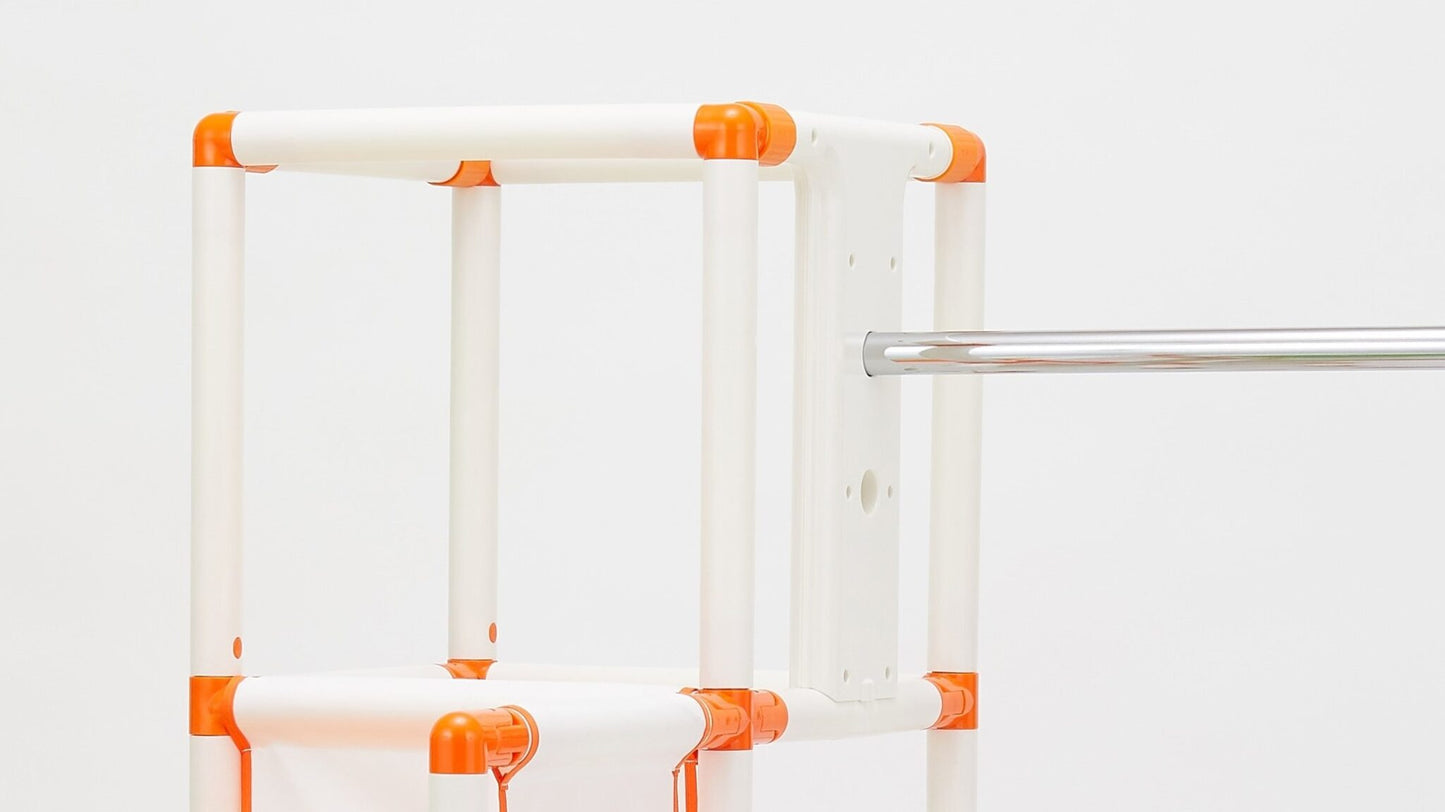 ノナカ おりたたみロングスロープ キッズパーク SPプラス 2~5才用, 日本ブランド, Nonaka Foldable 4 in 1 indoor Kids Park (Model: SP Plus) with Long Slide, Swing, Climbing Jungle gym, and Gymnastics horizontal bar for 2-5 year old, Japan Brand, Designed in Japan