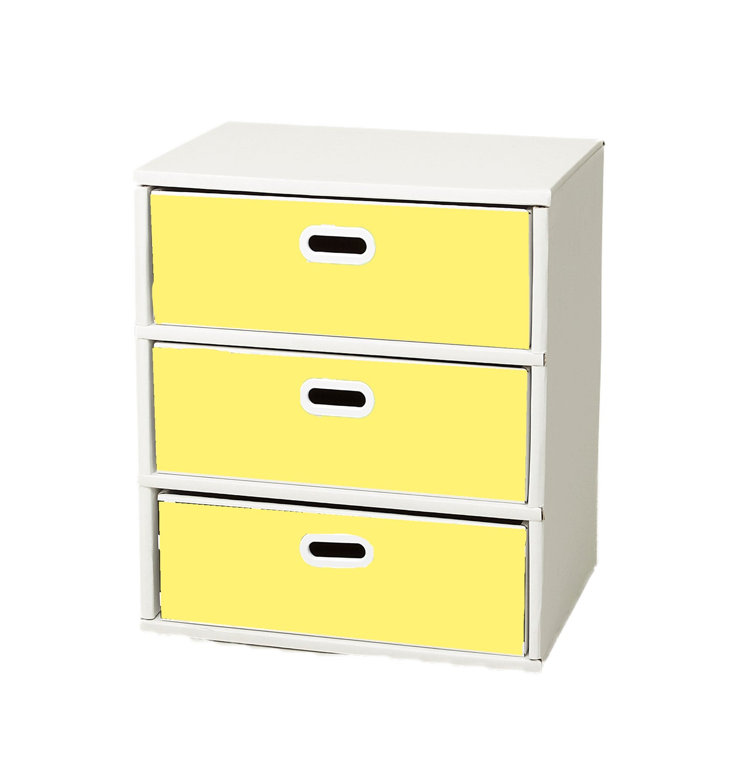 段ボール製 整理ダンス チェスト Aタイプ(3段仕様)日本製, Cardboard Drawer Dresser A-type (3 Drawer, 3 Tier), Made in Japan