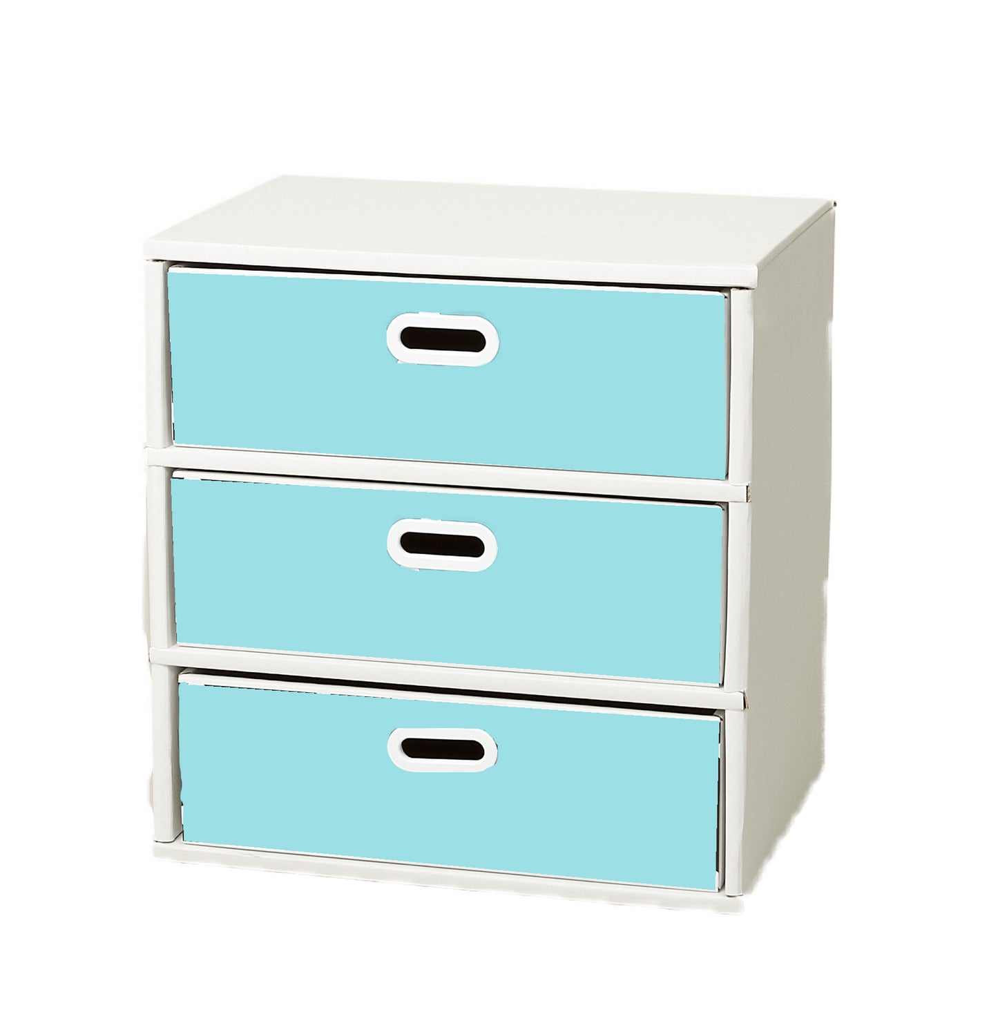 段ボール製 整理ダンス チェスト Aタイプ(3段仕様)日本製, Cardboard Drawer Dresser A-type (3 Drawer, 3 Tier), Made in Japan