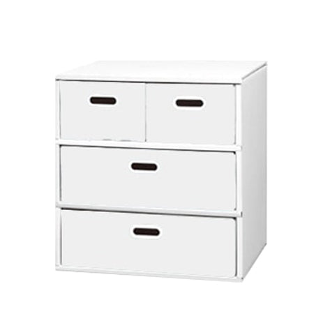 段ボール製 整理ダンス チェスト Bタイプ(3段仕様)日本製, Cardboard Drawer Dresser B-type (4 Drawer, 3 Tier), Made in Japan