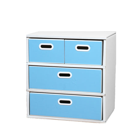 段ボール製 整理ダンス チェスト Bタイプ(3段仕様)日本製, Cardboard Drawer Dresser B-type (4 Drawer, 3 Tier), Made in Japan