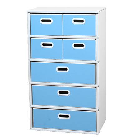段ボール製 整理ダンス チェスト Bタイプ(5段仕様)日本製, Cardboard Drawer Dresser B-type (7 Drawer, 5 Tier), Made in Japan