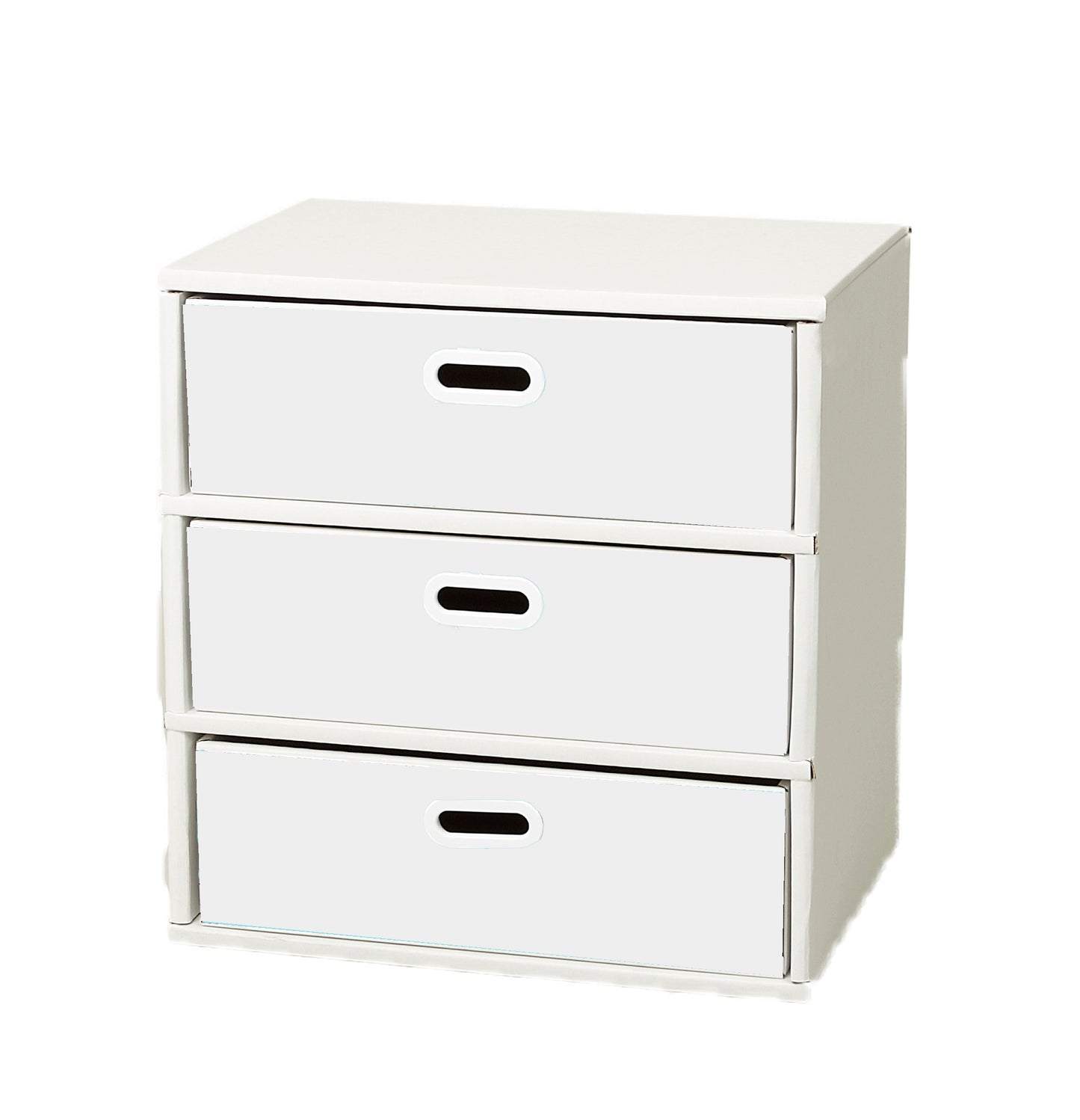 段ボール製 整理ダンス チェスト Aタイプ(3段仕様)日本製, Cardboard Drawer Dresser A-type (3 Drawer, 3 Tier), Made in Japan