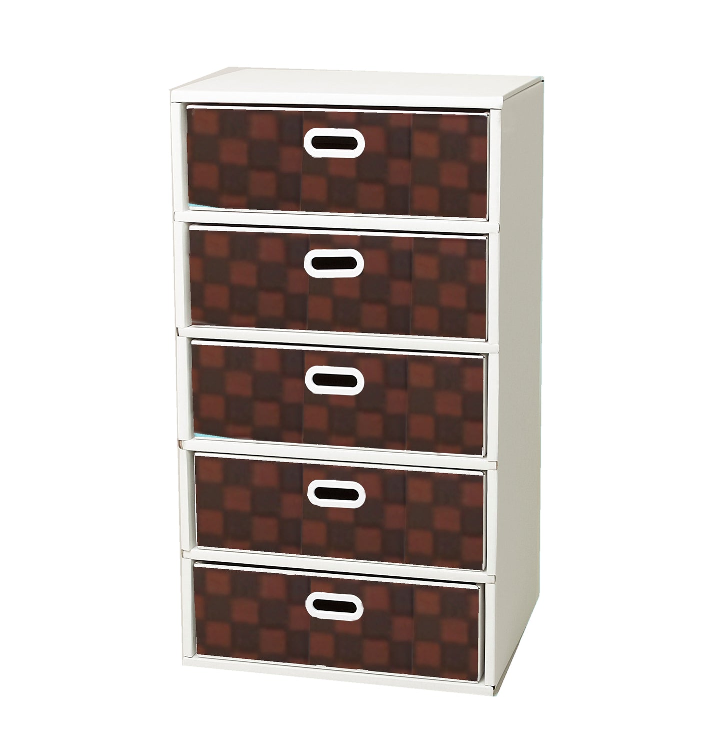 段ボール製 整理ダンス チェスト Aタイプ(5段仕様)日本製, Cardboard Drawer Dresser A-type (5 Drawer, 5 Tier), Made in Japan
