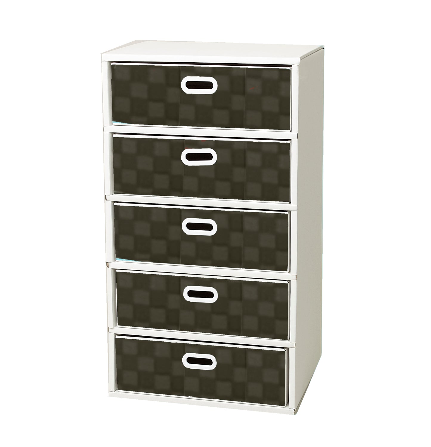 段ボール製 整理ダンス チェスト Aタイプ(5段仕様)日本製, Cardboard Drawer Dresser A-type (5 Drawer, 5 Tier), Made in Japan