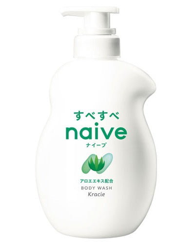 クラシエ ナイーブ ボディソープ 【アロエエキス配合】530ml x 12本/ケース, 日本製 Kracie NAIVE Liquid Body Soap 【Aloe Extract】 530ml x 12 bottles/ case, Made in Japan