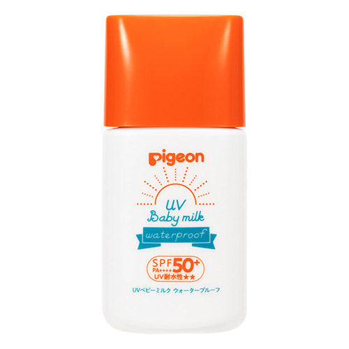 ピジョン UVベビーミルク ウォータープルーフ SPF50+ PA++++ 18g, Pigeon UV Sunscreen Baby Milk Waterproof SPF50+ PA++++ 18g, Made in Japan
