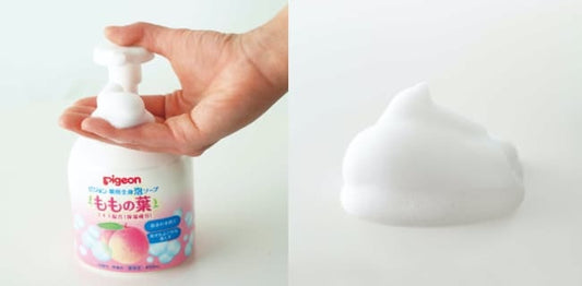 ピジョン 薬用全身泡ソープ ももの葉 400ml 詰替え用 Pigeon Baby Peach Leaf Body Foam Soap 400ml Refill, Made in Japan