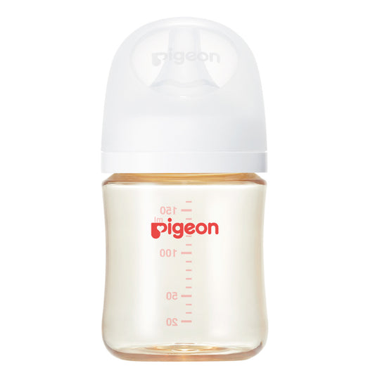 ピジョン 哺乳びん プラスチック(PPSU)  160ml (乳首SSサイズ付）Pigeon SofTouch Baby Feeding Bottle Plastic (PPSU) 160ml  (with SS size Nipple) 【Pigeon Logo】