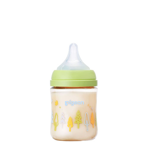 ピジョン 哺乳びん プラスチック(PPSU)  160ml (乳首SSサイズ付）【Tree】Pigeon SofTouch Baby Feeding Bottle Plastic (PPSU) 160ml  (with SS size Nipple) 【Tree】