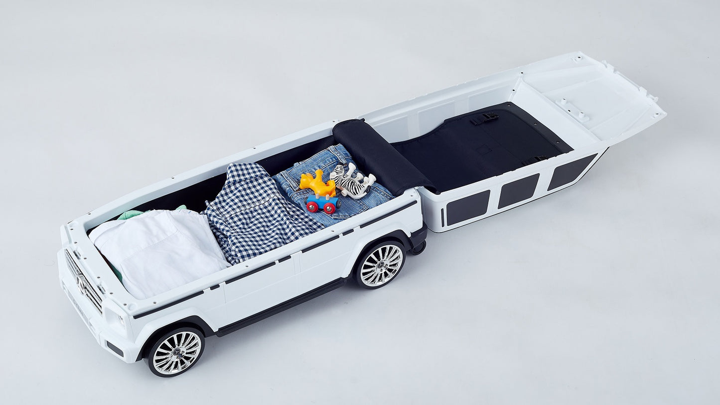 ノナカ メルセデスベンツ G-Class キャリーケース &ライド 2～6才用, 2台/ケース, 日本ブランド, Nonaka Mercedes-Benz G-Class Carry-on and Ride-on Travel Suitcase for 2-6 year old, 2 count/case, Japan Brand