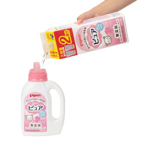 ピジョン 赤ちゃんの洗たく用洗剤ピュア 1440ml 詰替え用 Pigeon Laundry Detergent for Baby 1440ml Refill, Made in Japan