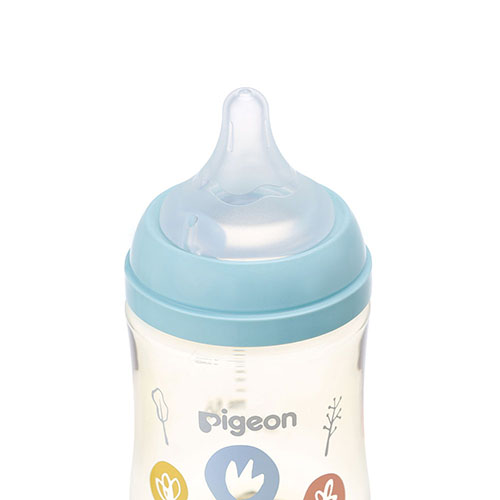 ピジョン 哺乳びん プラスチック(PPSU)  160ml (乳首SSサイズ付）【Flower】Pigeon SofTouch Baby Feeding Bottle Plastic (PPSU) 160ml  (with SS size Nipple) 【Flower】