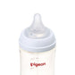 ピジョン 哺乳びん プラスチック(PPSU)  240ml (乳首Mサイズ付）Pigeon SofTouch Baby Feeding Bottle Plastic (PPSU) 240ml  (with M size Nipple) 【Pigeon Logo】