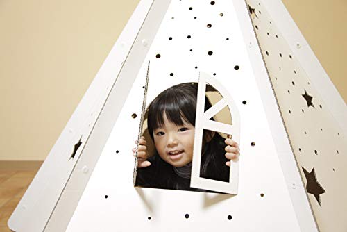 段ボール製家具 おもちゃの家 トゥインクルテント 日本製, Cardboard Playhouse Papercraft Twinkle Tent for kids, Made in Japan