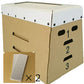 段ボール製猫ハウス とびばこ型 爪とぎ2枚付き 日本製, Cardboard Cat Playhouse Vaulting box-type with scratching board (2 pcs) Made in Japan